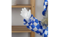 Giftable Ceramic Clown Doll Collectible Clown Doll Porcelain Jester Figurine for Tabletop Display