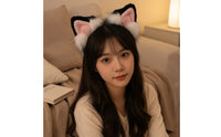 Eared Headband Soft and Fuzzy Headband with Animal Ears Soft Headwear for Adults, Teens, Cosplay