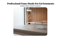 High Clarity Transparent Suction Hood Long-Lasting Industrial Dust Collector Hood Wear-Resistant Metal Joining Smoke Extractor Non-Deforming for Moxibustion Practitioners, Research Facility Technicians, Electronics Hobbyists, Workshop, Factory