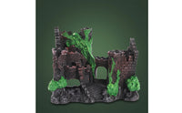 Hollow Castle Ruins Decoration Textured Aquarium Decor with Cave Realistic Castle Ruins Antique for Aquariums