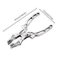 Leather Flat Plier Curved Grip Parallel Jaw Pliers Rounded Grips Crafting Tool for Leatherworking