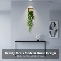 Artificial Flower Vine Low Maintenance Cascading Flower Wall Decor Everlasting Artificial Hanging Plant for Homeowners, Adults, Indoor, Bedroom