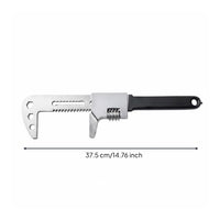 Large Opening Right Angle Adjustable Wrench Multifunctional Fork-Shaped Spanner Labor-Saving Fork-Shaped Wrench Effortless Adjustment for Plumbers, DIY Enthusiasts, Mechanics, Home Repair