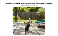 7 Pieces 4000 PSI Undercarriage Cleaner Swivel Connector Quick Connect Pressure Washer Caster Wheel Adapter 360-Degree Rotation