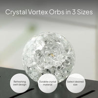 Crystal Ice Crack Ball Fountain Decor Aquarium Ornament