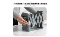 Foldable Expandable Bookend Space-Saving Desktop Organizer Adjustable Book Holder Multi-Compartment for Students, educators, Readers, book rack, Desk, School, Study Room