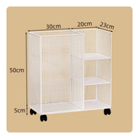Metal Mesh Cart Tall Mesh Storage Trolley Rust-Resistant