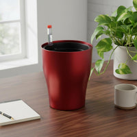 Prevents Overwatering Self-Watering Flower Pot Compact Size Self Watering Pot Modern Design Lazy Person's Planter High Temperature Resistant for Busy People, Office Workers, Windowsill, Balcony