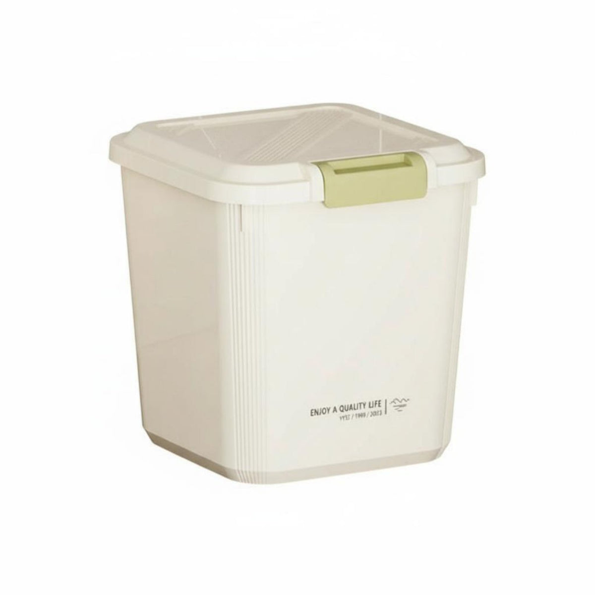 Moistureresistant Wheeled Grain container Large Capacity Rolling Food container Airtight closure Household Storage Clear Top for Pet Owners, home chefs, Families, Kitchen, Utility Room, scoopboard