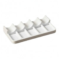 Paint Brush Holder with Wells Tabletop Organizer Rectangular for Studio, Desk