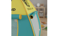 Dinosaur Adventure Tent Spring up Tent Easy Setup Dinosaur Playset Explorer Role Play Set for Backyard