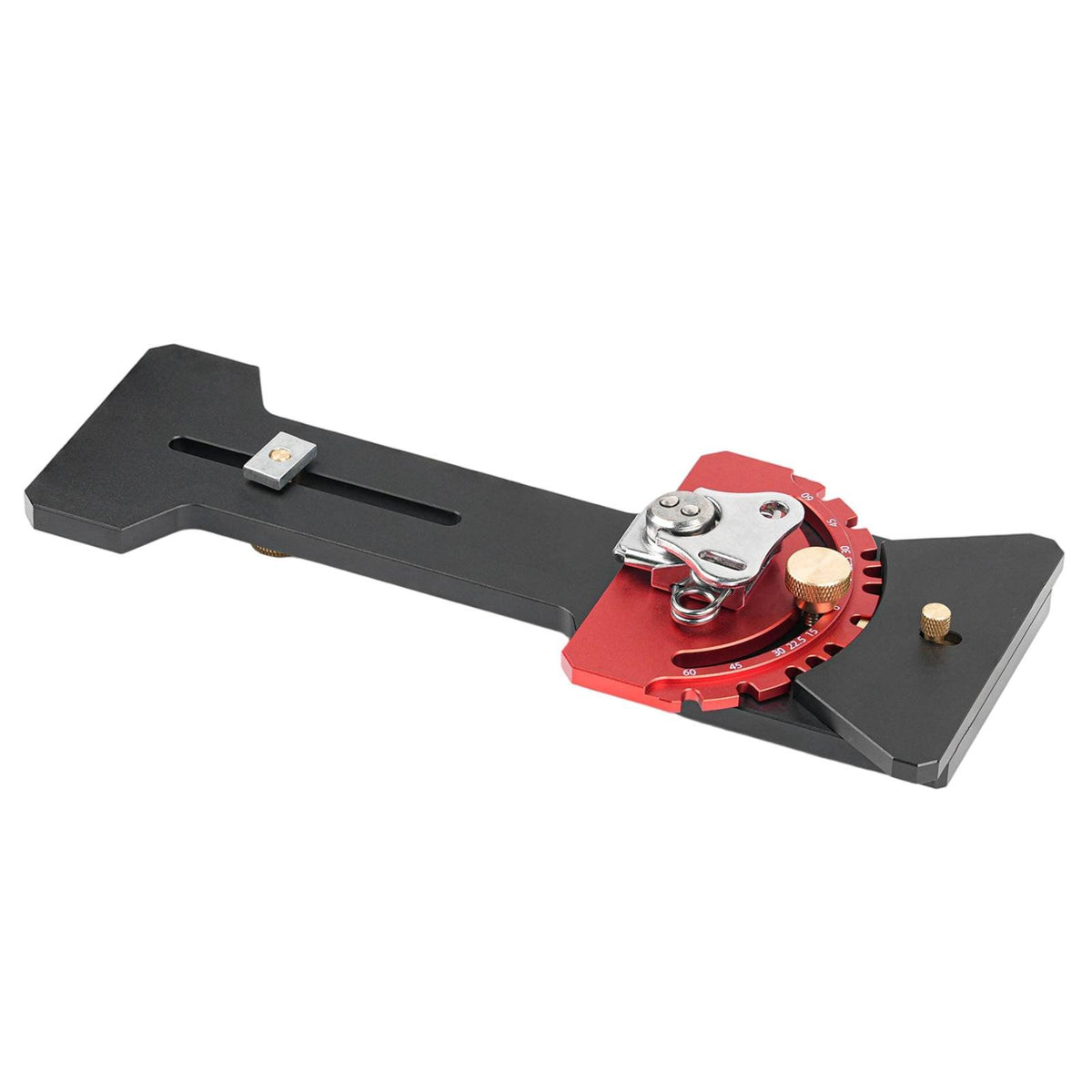 Saw Rail Square Aluminum Alloy 90 Degree Rail Stop CNC Machined Track Saw Angle Fence for Carpentry, Workshop