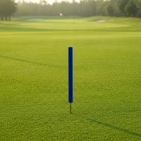 Ground-Inserted Golf Marker Stake Long-Lasting Golf Stake with Metal Spike Weather Resistant Cylindrical for Fairways