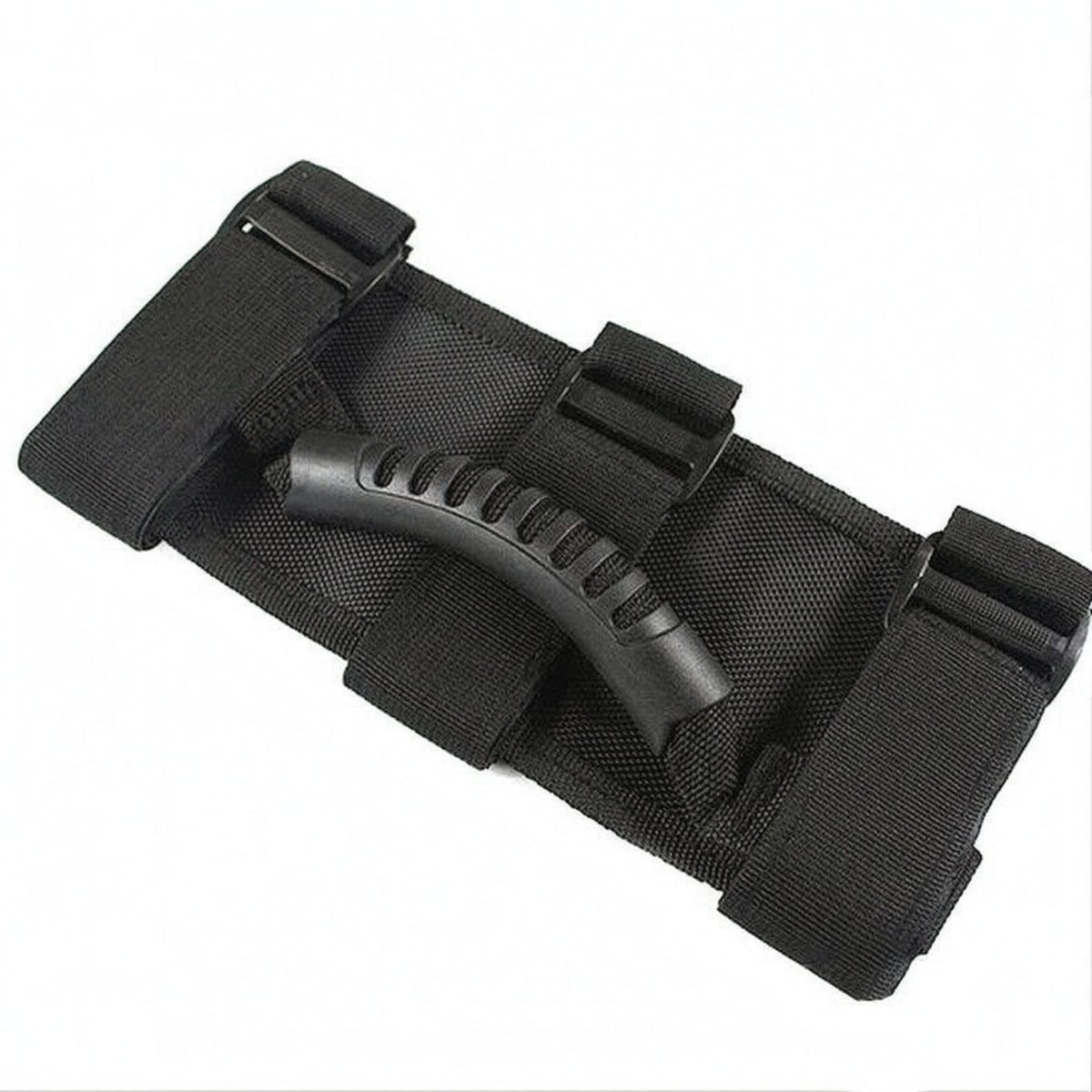 Black Car Roof Grab Handle Woven Textile Interior Grab Handle Textured Grip Finger Grooves