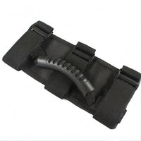 Black Car Roof Grab Handle Woven Textile Interior Grab Handle Textured Grip Finger Grooves