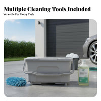 Rectangular Car Wash Container Multi-Functional Window Cleaning Container Sturdy Duty Cleaning Holder Long-Lasting Home Storage