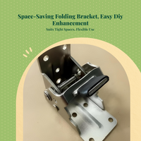 90° folding bracket auto-locks