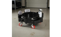 Car Wash Bucket Cart Round Wheeled Bucket Stand Rust Cleaning Tool