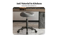 Adjustable Height Saddle Seat Stool Anti-Static Ergonomic Saddle Seat effortless Rolling Casters Seating Furniture sturdyDuty for Professionals, Salon Workers, Kitchen, Office, Workshop, Studio