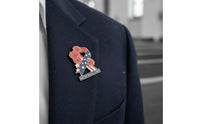 Memorial Day Pin Commemorative Holiday Accessory Enamel Wearable Item for Procession