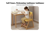 Ergonomic Design Wooden Adaptable Growth Chair Multi-Functional Adjustable Seat Multifunctional children's Furniture Long-Lasting for Students, Toddlers, Dining Room, Bedroom, Kitchen, Playroom