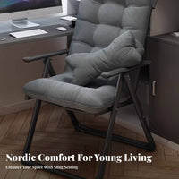 Reclining Lounger with Footrest High spine support Computer Chair Ergonomic Design