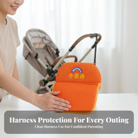 Detachable Design Imitation Rattan Stroller Basket Easy to Clean Universal Stroller Replacement Parts for Infants, Outdoor, Travel, Shopping
