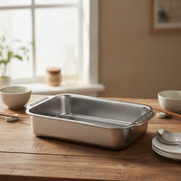 Deep Tray with Handles Deep Roasting Pan Effortlessly to Clean Roasting Pan with Handles for Home Cooks, Chefs, Oven, Kitchen, Restaurant
