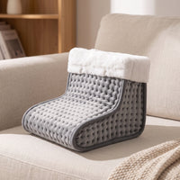 Electric Foot Warmer Soft Foot Warmer Boot Quilted Heated Boot for Home, Office