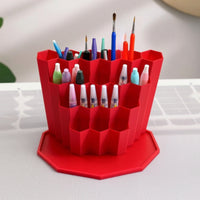 Diamond Art Pen Stand with Hexagonal Slots Honeycomb Dotting Pen Holder Upright Craft Tool Organizer for Crafters