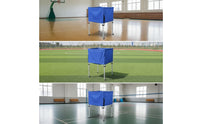 Ball Storage Cart Stainless Steel Rolling Ball Cart Basketball Storage Bin Lightweight Sports Equipment Holder Mobile