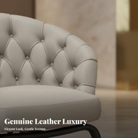 Upholstered Single-Person Couch Italian Design Highlight Chair Designer Look Deep Seat for Business Owners, Book Lovers