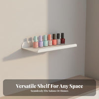 Nail Shelf Floating Metal Ledges for Neat Polish Storage