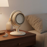Easy to Clean Bladeless Desk Fan 3 Speed Settings Rechargeable Personal Fan Brushless Engine for Children, Babies, Bedroom, Office