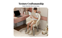 Multi-Purpose Vanity Makeup Chair Space-Saving Molded Plastic Side Chair space-efficient Design Upholstered Seating Ergonomic spinerest for Students, Young Adults, Home Decorators, Dorm Room, Study Area, Dressing Table, perusing corner