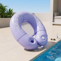 Water Recliner Chair with Mesh Seat Ergonomic Aquatic Lounger with Mesh Seat Compact Inflatable Water Lounger for Adults, Lake, Beach Vacation