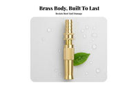 Multi-Purpose Brass Hose Nozzle Leak-Proof Car Wash Sprayer Heavy Duty for Gardeners, Homeowners, Window Washing