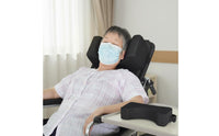 Breathable Mesh Material High Back Wheelchair Headrest Prevents Side Tilting Mobility Aid Accessory Adjustable Strap for Elderly