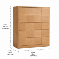 Nordic Shoe Cabinet from Oak Wood, Modern Shoe Commode with Glass Doors, Stylish Shoe Storage for Hallway, Wood Grain Design