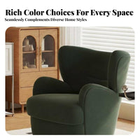 Retro Design Upholstered Swivel Armchair Compact Size Upholstered Swivel Chair Soft & Comfortable Living Room Seating Luxuriously Soft Comfort for Apartment Dwellers, Home Decorators, Bedroom, Balcony, Reading Nook, Nursery