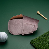 Hook-and-Loop Closure Closure PU Leather Putter Cover Fitted Golf Putter Cover Stitched Edges Club Protector Safeguarding