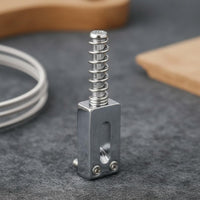 6 Pieces Guitar Saddles Precision Adjustment Electric Guitar Bridge Saddles Stainless Metal String Saddle Set for ST Guitarists, Luthiers