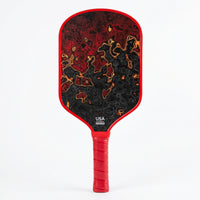 Black Edge Guard Carbon Fiber Pickleball Paddle Graphic Design Sports Equipment