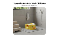 Long-Lasting Small Dog Washing Tub Easy to Keep Duck Design Pet Bath Portable Cartoon Cat Bathing Basin High Load-Bearing Capacity for Cats, Young Dogs