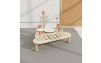 Hand-Eye Coordination Multifunction Percussion Toy Portable Wooden Xylophone Table Early Learning Baby Music Hub CE Certified for Children, Toddlers, Home, Playroom