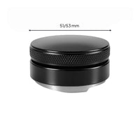 7 Pieces Matte Black Portafilter Set Storage Tray Espresso Tamper Set Molded Compartments Coffee Tool Kit Knurled