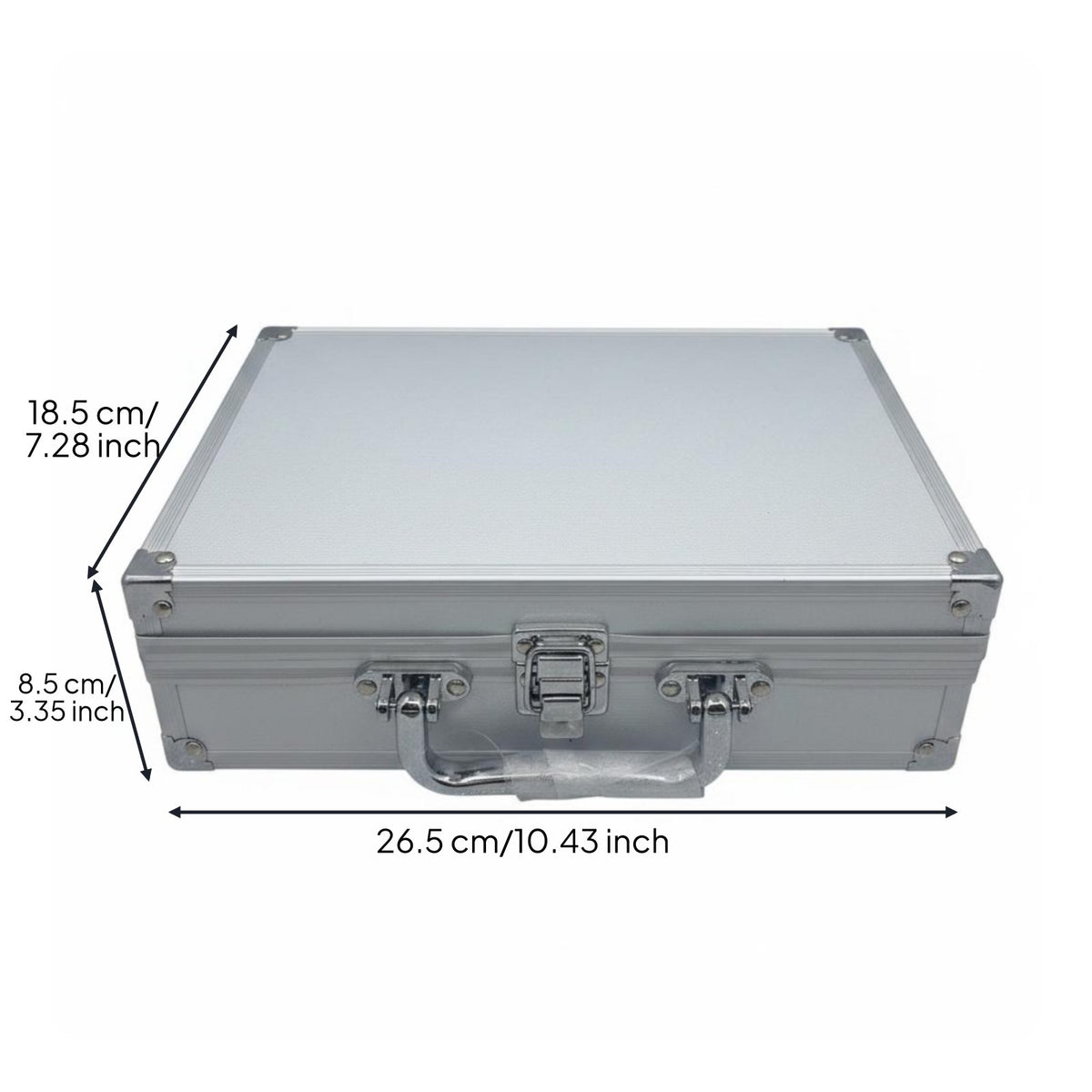 Ear Picking Tool Case Multi-Compartment Aluminum Tool Briefcase for Travel