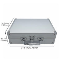 Ear Picking Tool Case Multi-Compartment Aluminum Tool Briefcase for Travel