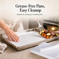 Non-Stick Parchment Paper for Baking and Frying, Greaseproof Oven Tray Liners