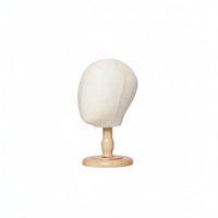 50 Cm Mannequin Head with Wooden Stand Sturdy Child Mannequin Head Lightweight Display Form Versatile for Boutique